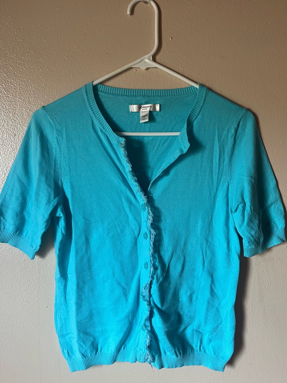 Vintage Liz Claiborne Short Sleeve Cardigan